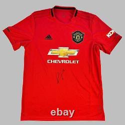 Manchester United 2019/2020 Home Shirt Fernandes Signed MUFC Box