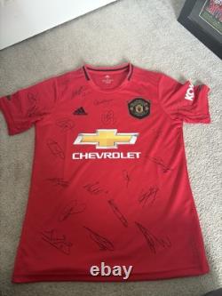 Manchester United 2019/2020 Signed Shirt Full Team (sir Alex Ferguson Too)