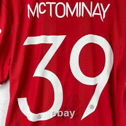 Manchester United 2021/2022 Player Issue Home Shirt McTominay 39 Signed