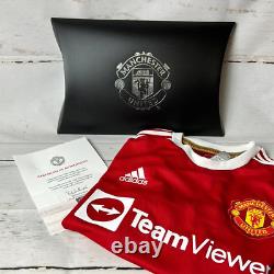 Manchester United 2021/2022 Signed Home Shirt Rashford MUFC COA