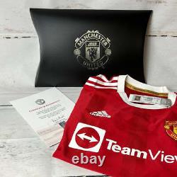 Manchester United 2021/2022 Signed Home Shirt Varane MUFC COA