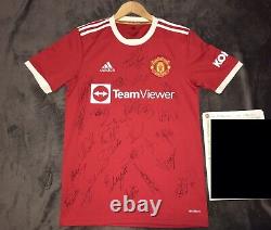 Manchester United 2021-2022 Squad Signed Shirt Obtained Direct From MUFC