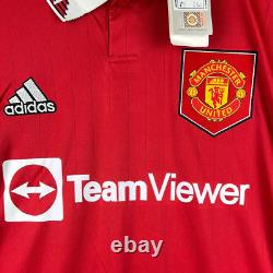 Manchester United 2022/2023 Signed Home Shirt Eriksen & Martinez MUFC COA
