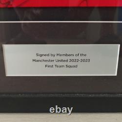 Manchester United 2022/23 First Team Squad Signed Shirt Framed Memorabilia