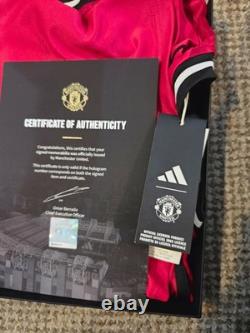 Manchester United 2025/26 Multi Signed Home Shirt including Bruno, Casemiro