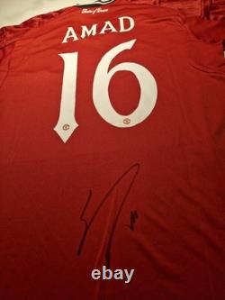 Manchester United 25/26 Home Shirt Signed By Amad Diallo