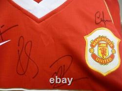 Manchester United Aig Red Signed Home Short Sleeved Football Shirt