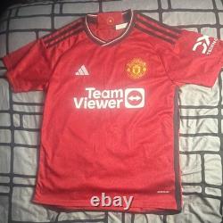 Manchester United Antony 21 Signed Football Shirt with COA Certificate