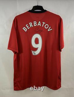 Manchester United Berbatov 9 Signed Home Football Shirt 2009/10 (XXL) Nike G933