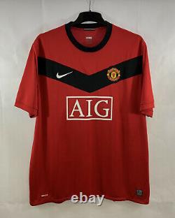 Manchester United Berbatov 9 Signed Home Football Shirt 2009/10 (XXL) Nike G933