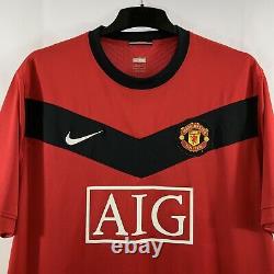 Manchester United Berbatov 9 Signed Home Football Shirt 2009/10 (XXL) Nike G933