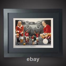 Manchester United -Bobby Charlton & Denis Law Hand Signed And Framed Photo £249