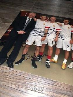 Manchester United Class of 92 Signed Photo Sir Alex Giggs Butt Neville Scholes