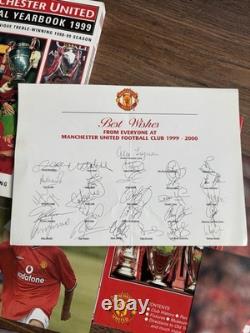 Manchester United Collection Signed Autobiography, Signed Postcard 1999-2000