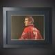 Manchester United Eric Cantona Hand Signed And Framed 16x12 Photo &pound;199 With COA