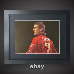 Manchester United Eric Cantona Hand Signed And Framed 16x12 Photo £199 With COA