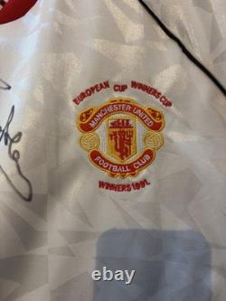 Manchester United European Cup Winners Cup Shirt Bryan Robson Signed