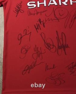 Manchester United F. C. 1998-1999 Squad + Sir. Alex Ferguson Signed Shirt with COA