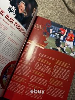 Manchester United Hand Signed 2008 Moscow CL FINAL Programme PSA QO Card + COA