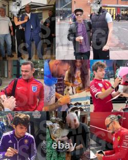 Manchester United Hand Signed 2008 Moscow CL FINAL Programme PSA QO Card + COA