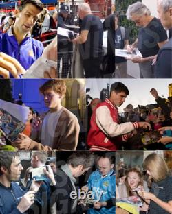 Manchester United Hand Signed 2008 Moscow CL FINAL Programme PSA QO Card + COA