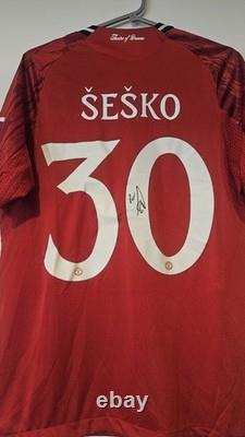 Manchester United Hand Signed Benjamin Sesko