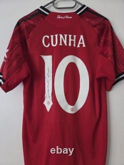 Manchester United Hand Signed Shirt By Cunha