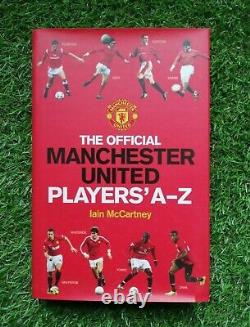 Manchester United Hardback Book A-z With 12 Signed Cards Inside Collectible Book