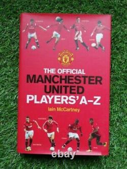 Manchester United Hardback Book A-z With 12 Signed Cards Inside Collectible Book