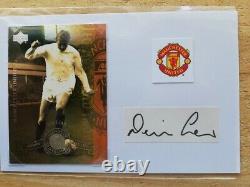 Manchester United Holy Trinity Legends Best Law Charlton Hand-signed Photocards