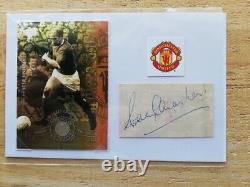 Manchester United Holy Trinity Legends Best Law Charlton Hand-signed Photocards