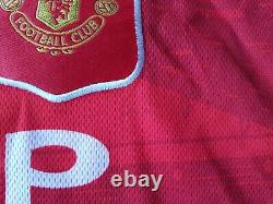 Manchester United Home Shirt 1994. Medium Signed Giggs Original Umbro Red Adults