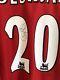 Manchester United Home Shirt Treble 1998/99 Solskjaer Signed Long Sleeves XL