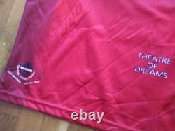 Manchester United Home football shirt 1996-98 Umbro #19 R. Jonhsen signed NEW L