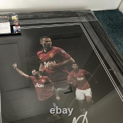 Manchester United Legends 7 Ryan Giggs signed photo. Framed. Certificate NEW