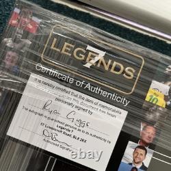 Manchester United Legends 7 Ryan Giggs signed photo. Framed. Certificate NEW