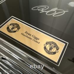 Manchester United Legends 7 Ryan Giggs signed photo. Framed. Certificate NEW