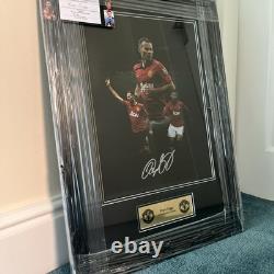 Manchester United Legends 7 Ryan Giggs signed photo. Framed. Certificate NEW