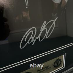 Manchester United Legends 7 Ryan Giggs signed photo. Framed. Certificate NEW