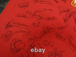 Manchester United Legends Signed Football Shirt Coa X 42 Wilkins Robson Cole Etc