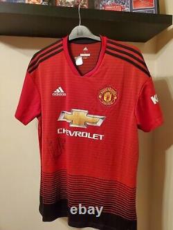 Manchester United Man Utd 2018/2019 Home Football Shirt Signed Nemanja Matic