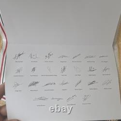 Manchester United Multi-Signed Football Pennant Flag season 2025/2026