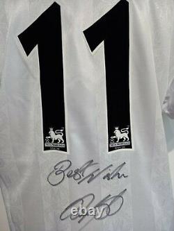 Manchester United Number 11 Treble Retro Shirt Signed Ryan Giggs Guarantee