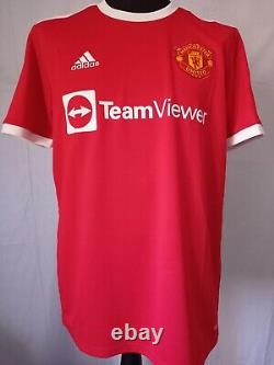 Manchester United Number 18 Home Shirt Signed Bruno Fernandes