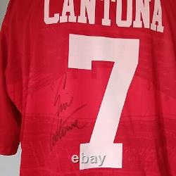 Manchester United Number 7 94 96 Retro Shirt Signed Eric Cantona