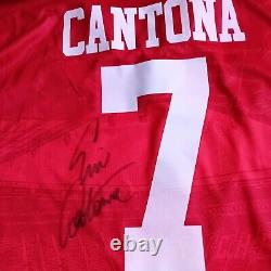 Manchester United Number 7 94 96 Retro Shirt Signed Eric Cantona