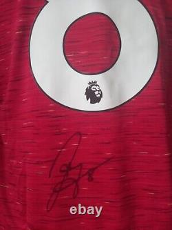 Manchester United Number 8 Home Man Utd Shirt Signed Juan Mata