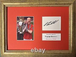 Manchester United. Photo Montage Signed By. Wayne Rooney