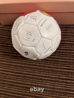 Manchester United Pre-Printed Signed Football Size 1 Red/White De Gea Maguire