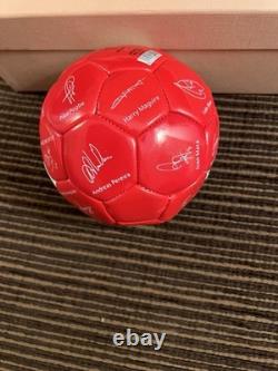 Manchester United Pre-Printed Signed Football Size 1 Red/White De Gea Maguire